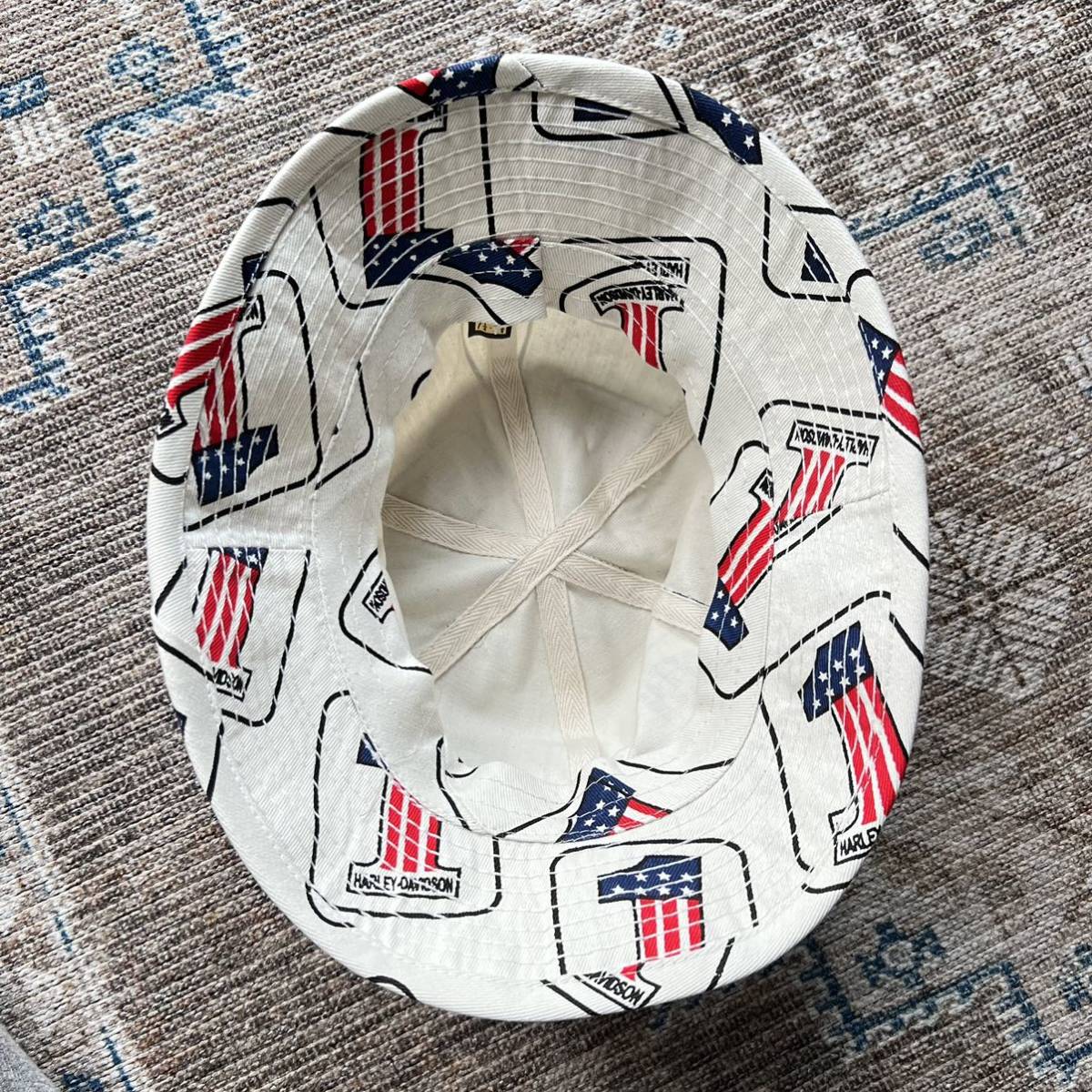 USA製 Harley Davidson No1 LOGO ハット バケットハット ロゴ USA製 Harley Davidson No1 LOGO ハット バケットハット ロゴ
