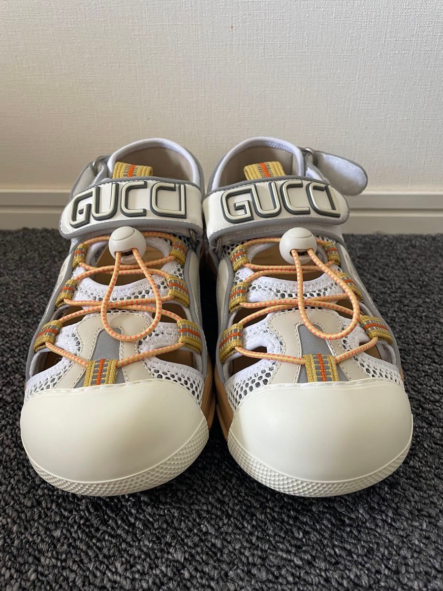 Gucci GUCCI グッチ ベロクロ スリッポン サンダル ホワイト Gucci GUCCI グッチ ベロクロ スリッポン サンダル ホワイト