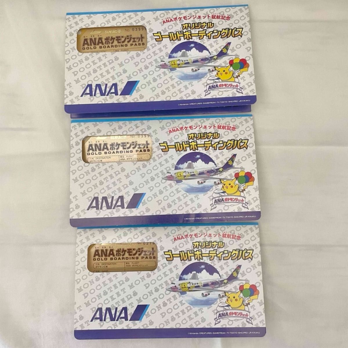 ANA ポケモンジェット就航記念 オリジナルゴールドボーディング ANA ポケモンジェット就航記念 オリジナルゴールドボーディング