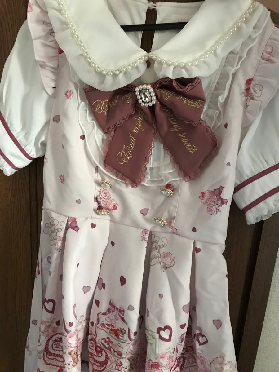 LIZLISA リズリサ Many Hearts Afternoontea柄セットアップ LIZLISA リズリサ Many Hearts Afternoontea柄セットアップ