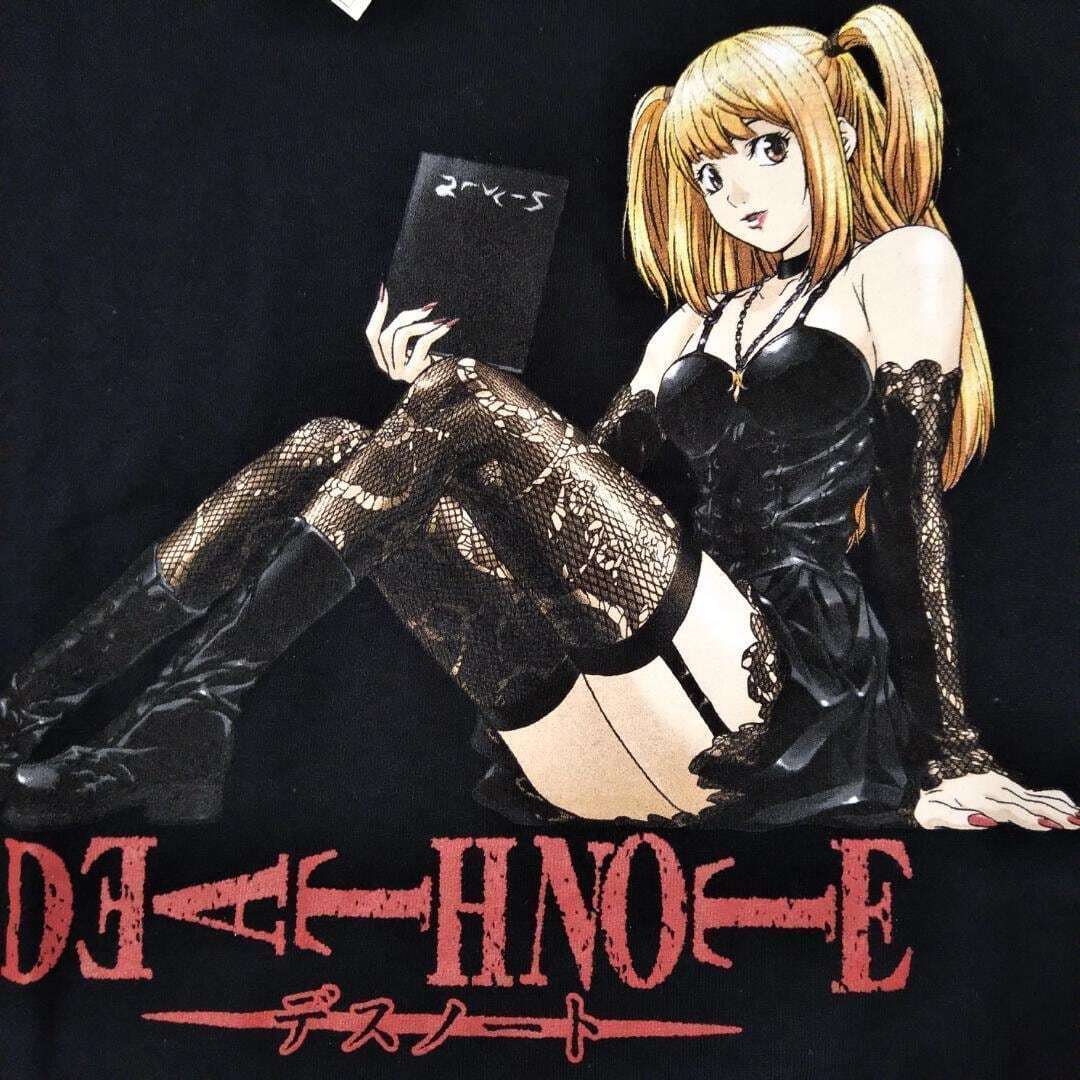 デスノート Tシャツ 2XLサイズ 黒 ミサミサ 弥海砂 ミサブック デスノート Tシャツ 2XLサイズ 黒 ミサミサ 弥海砂 ミサブック