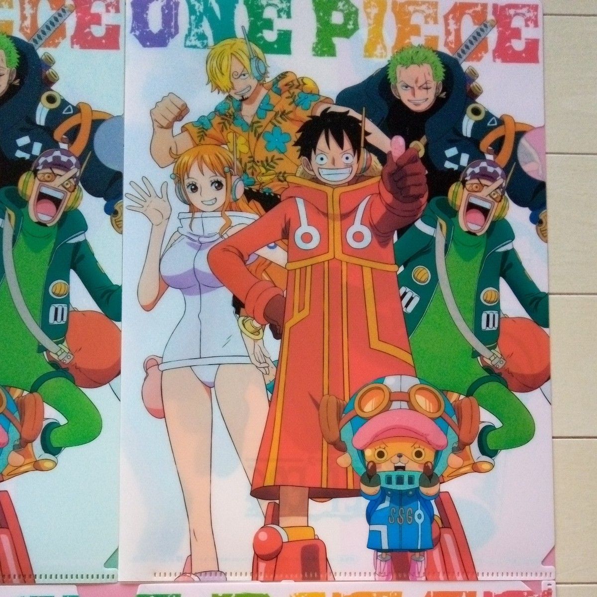 ワンピース ONE PIECE 明治コラボ A4 クリアファイル 全4種 ワンピース ONE PIECE 明治コラボ A4 クリアファイル 全4種