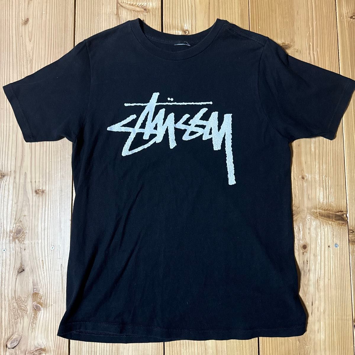 希少 OLD Stussy ストック ロゴ Tシャツ ビンテージ タグ無 黒 希少 OLD Stussy ストック ロゴ Tシャツ ビンテージ タグ無 黒