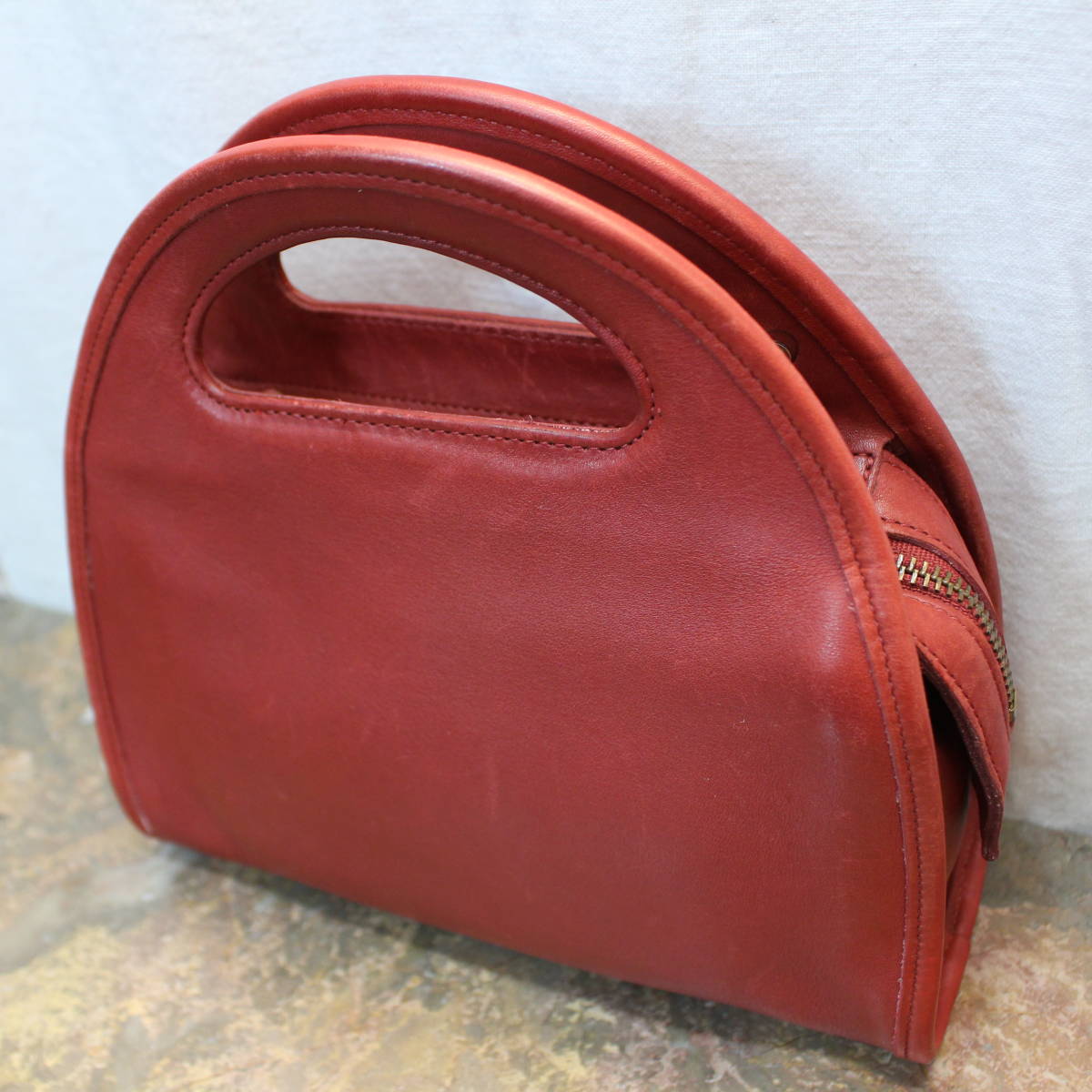 OLD COACH HALF MOON LEATHER 2WAY SHOULDER BAG MADE IN USA/オールド