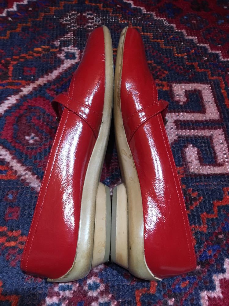 Salvatore Ferragamo LEATHER STRAP PUMPS MADE IN ITALY/サルヴァトーレフェラガモレザーストラップパンプス_画像6