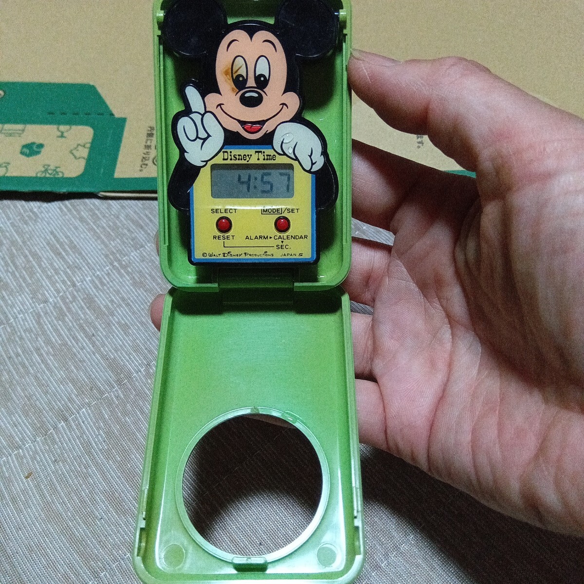 昔のミッキーのデジタル時計 時間合わせしていません(ミッキー 昔のミッキーのデジタル時計 時間合わせしていません(ミッキー