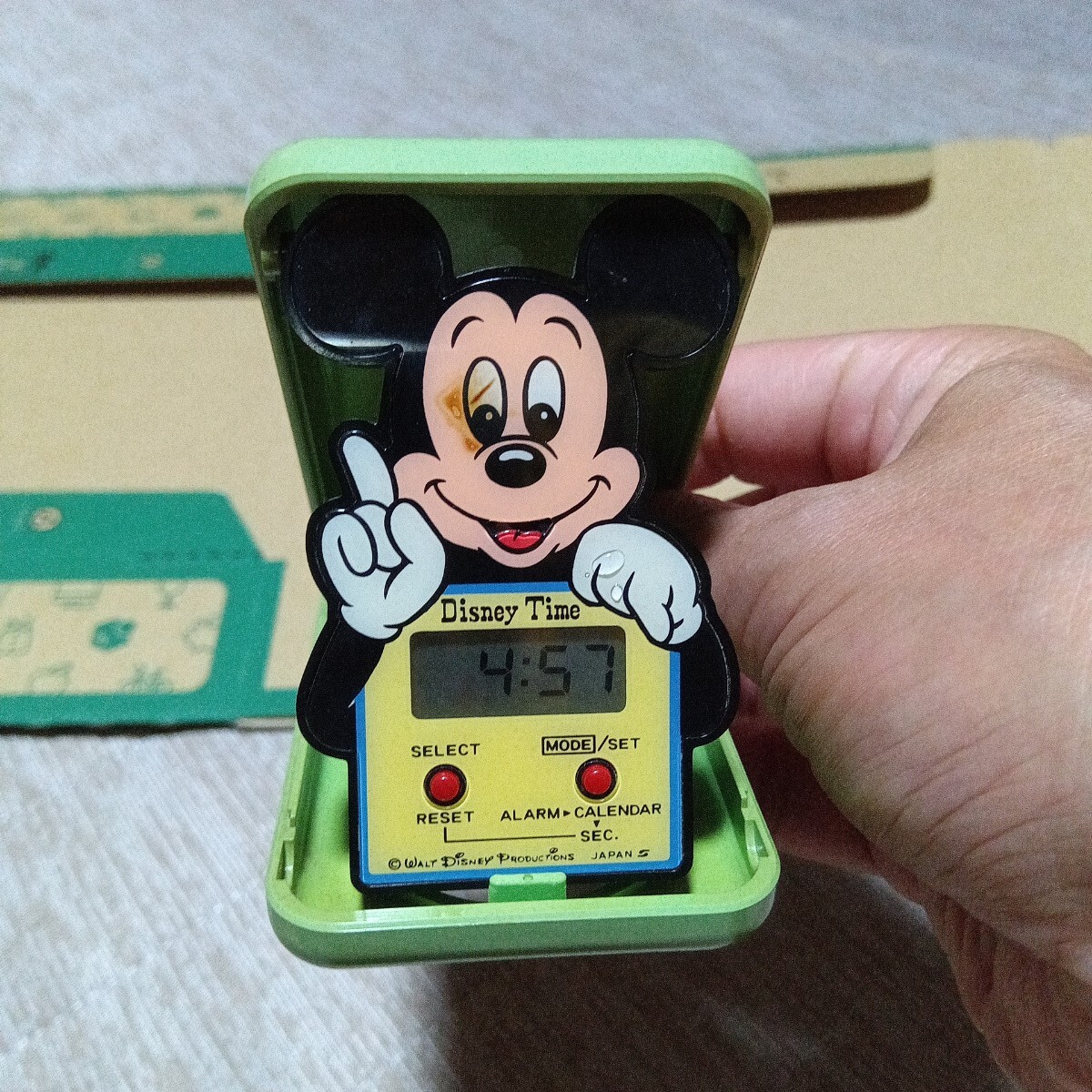 昔のミッキーのデジタル時計 時間合わせしていません(ミッキー 昔のミッキーのデジタル時計 時間合わせしていません(ミッキー