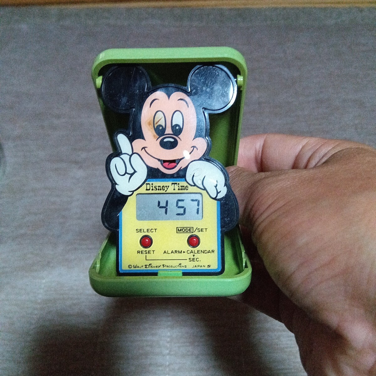 昔のミッキーのデジタル時計 時間合わせしていません(ミッキー 昔のミッキーのデジタル時計 時間合わせしていません(ミッキー