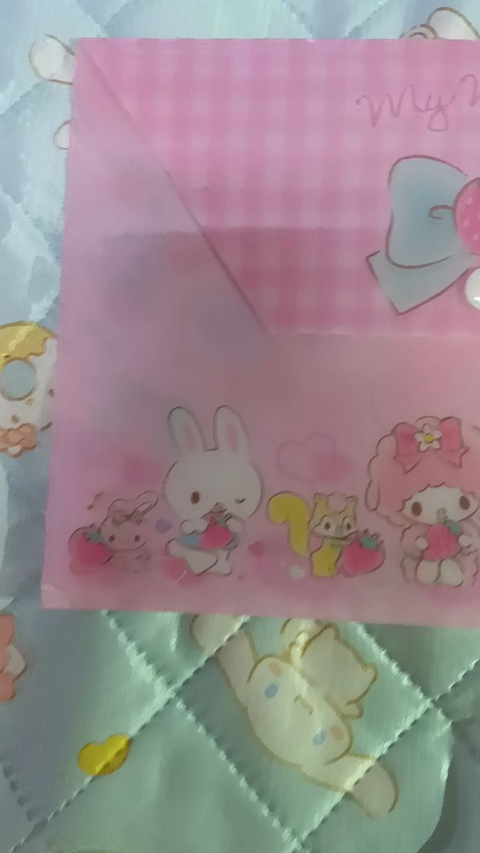 マイメロディ 蓋付き クリアファイル