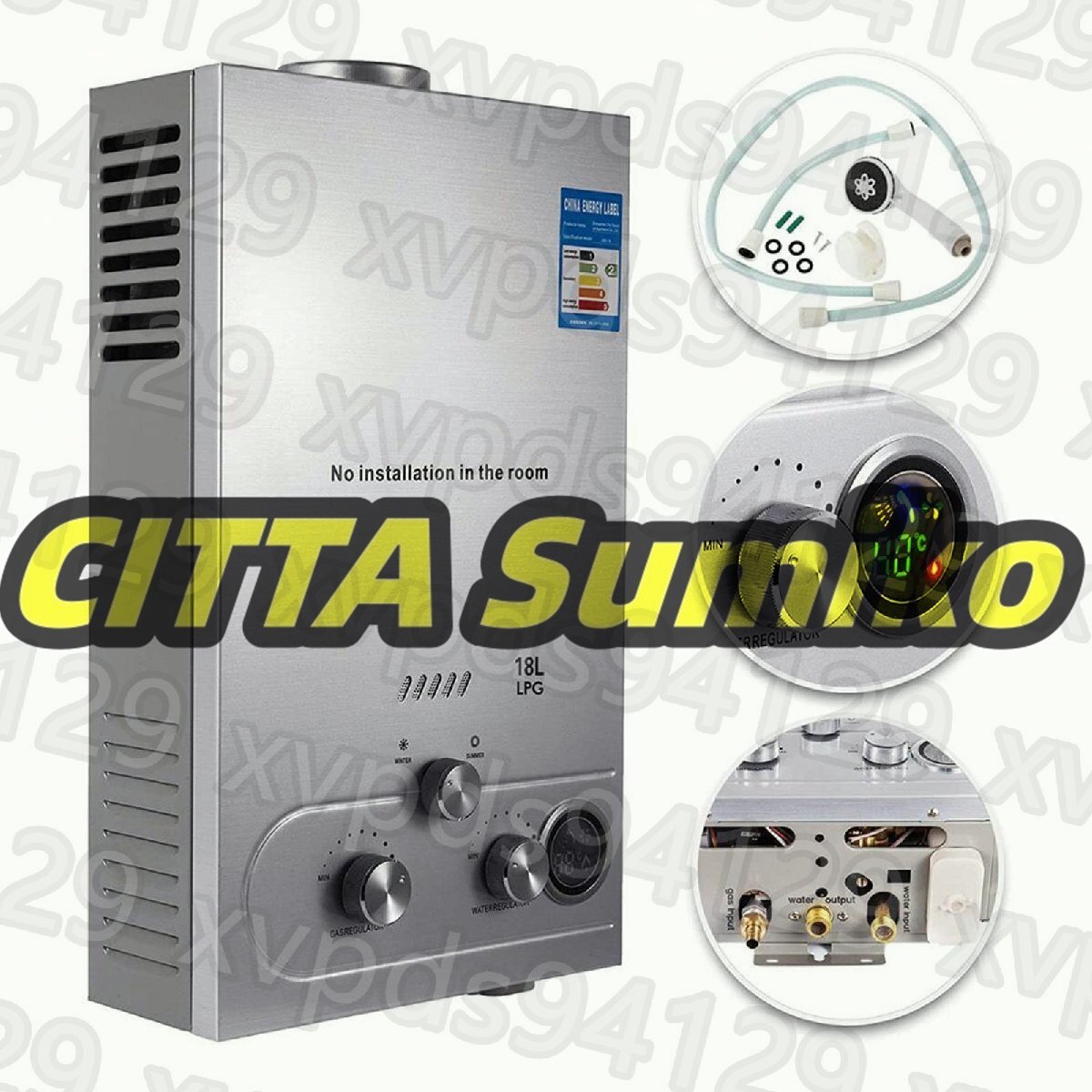 18L タンクレスプロパン給湯器 壁掛け式 4.8GPMプロパン給湯器 18L タンクレスプロパン給湯器 壁掛け式 4.8GPMプロパン給湯器