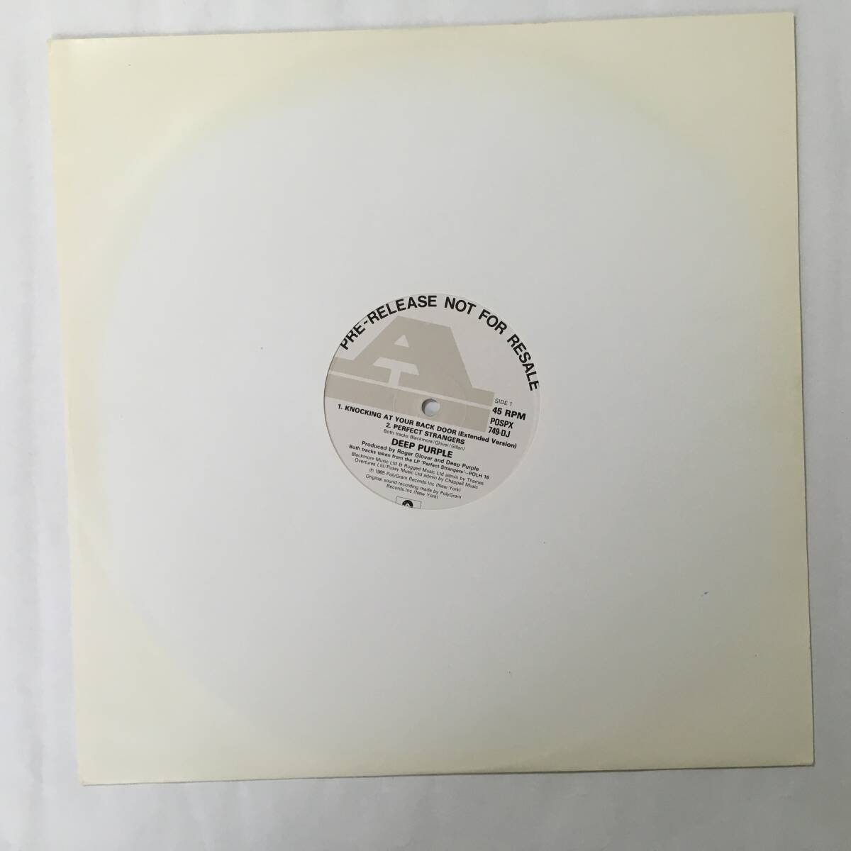 DEEP PURPLE KNOCKING AT YOUR BACK DOOR PROMO UK盤 RARE!!