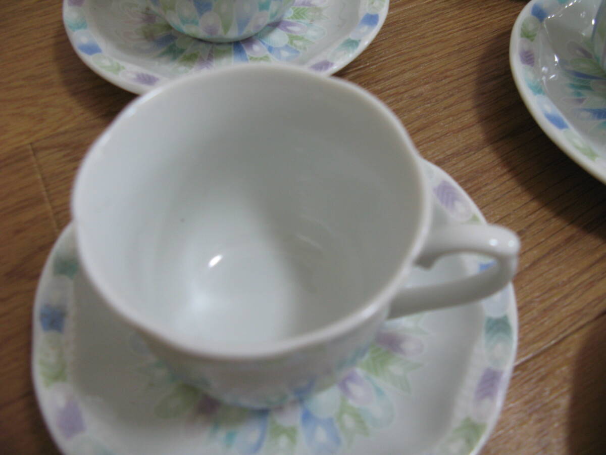  unused Renaissance TOWA large plate 1 sheets / Rnessa ns/ cup & saucer 5 set / coffee cup / cake server total 12 point 