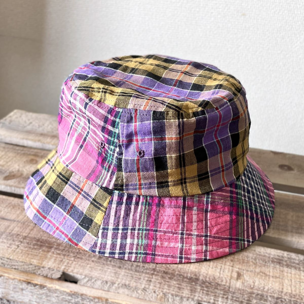 Vivienne Westwood RED LABEL バケットハット チェック 麻混 Vivienne Westwood RED LABEL バケットハット チェック 麻混
