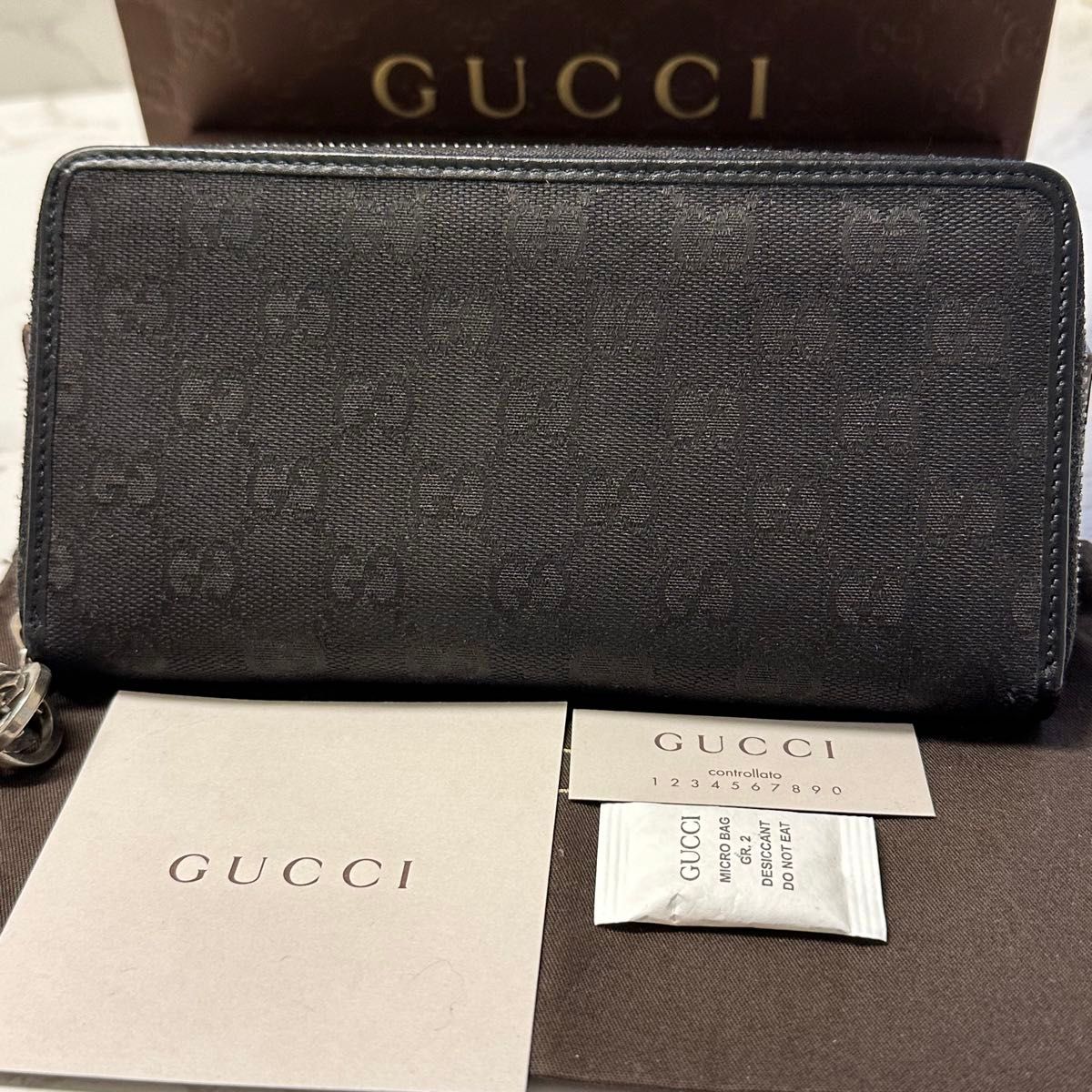 新品同様 グッチ GUCCI 財布 長財布 GGキャンバス GG金具 新品同様 グッチ GUCCI 財布 長財布 GGキャンバス GG金具