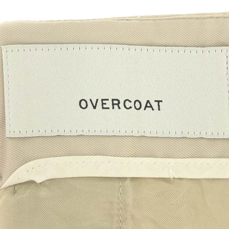 OVERCOAT / over пальто | задний талия резина конический слаксы брюки | 0 | оттенок бежевого | мужской 