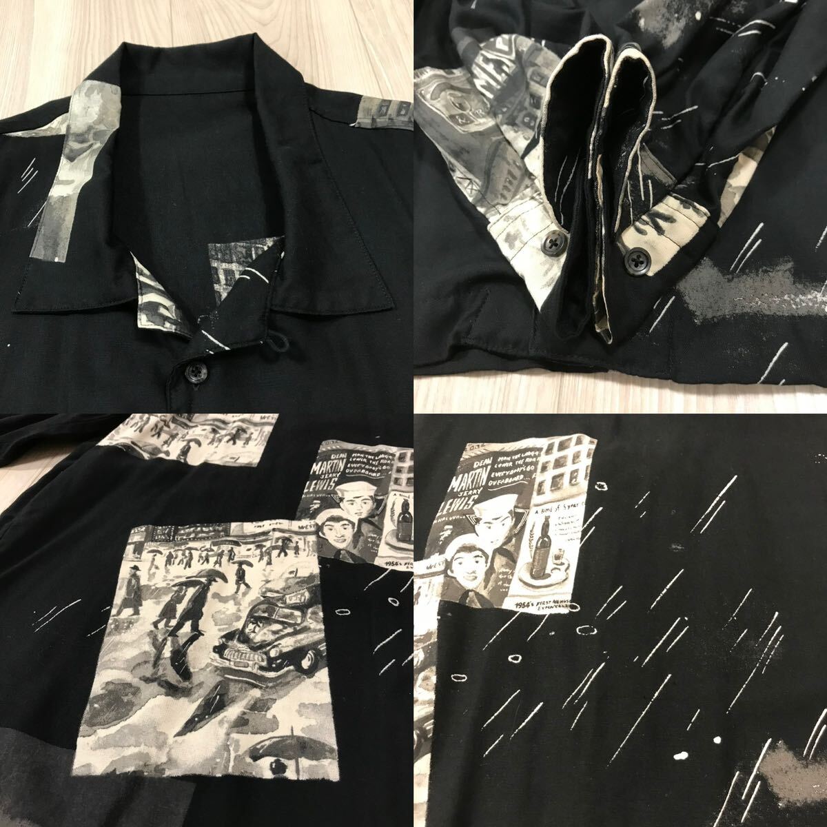 Porter Classic ALOHA LONG SHIRT TIMES SQUARE BLACKポーター Porter Classic ALOHA LONG SHIRT TIMES SQUARE BLACKポーター