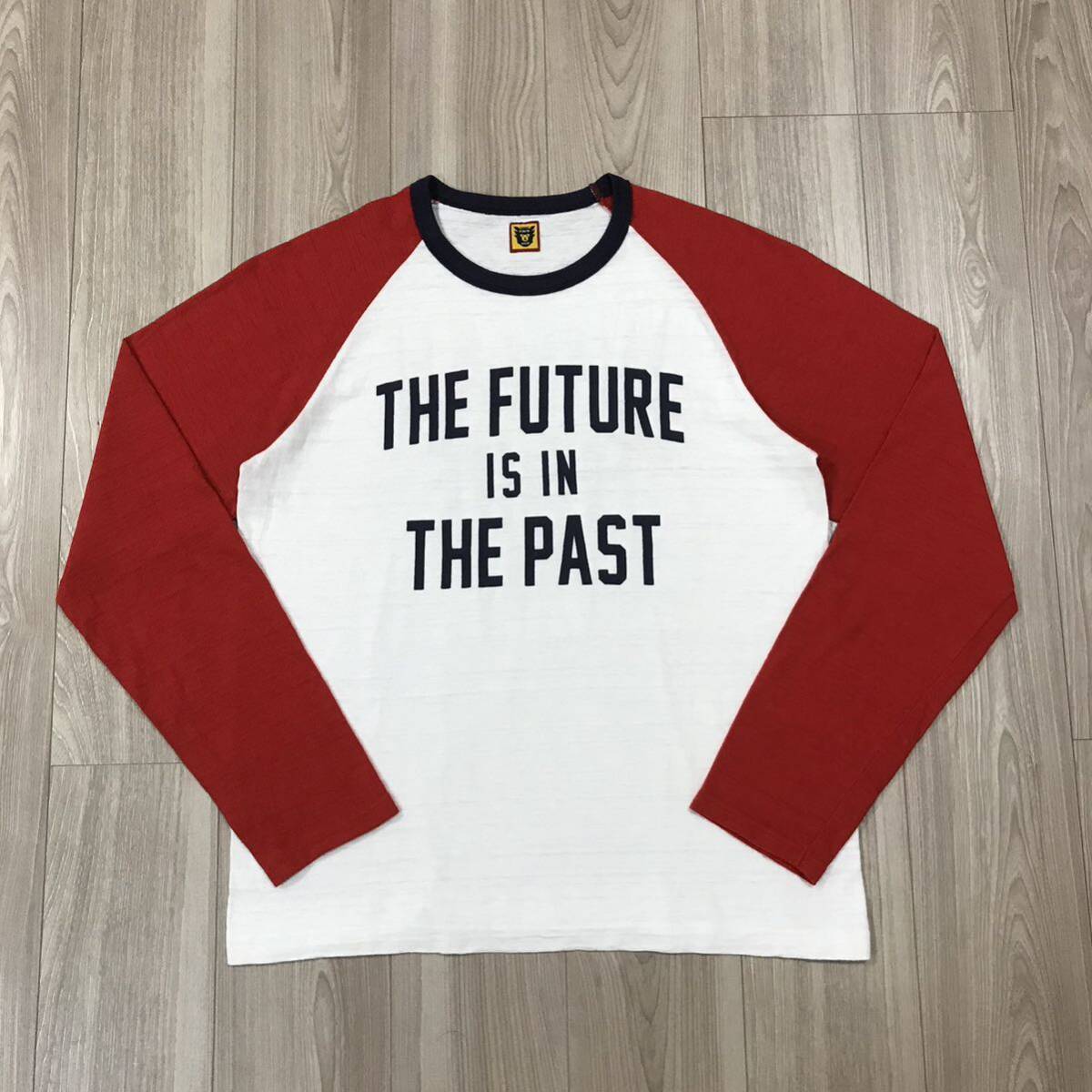 HUMAN MADE THE FUTURE IS IN THE PAST Tee BIG RED NAVY NIGO L HUMAN MADE THE FUTURE IS IN THE PAST Tee BIG RED NAVY NIGO L