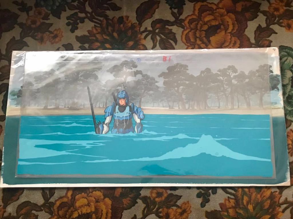  очень редкий # Yoroiden Samurai Troopers OP вода .. sin шерсть Toshinobu # большой размер цифровая картинка # установка исходная картина анимация фон .