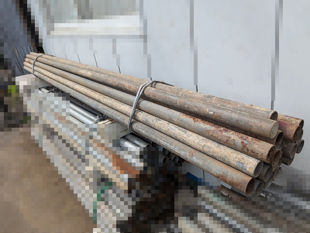 中古 単管パイプ 長さ約3m 20本 格安出品 工事 建築 解体 中古 単管パイプ 長さ約3m 20本 格安出品 工事 建築 解体