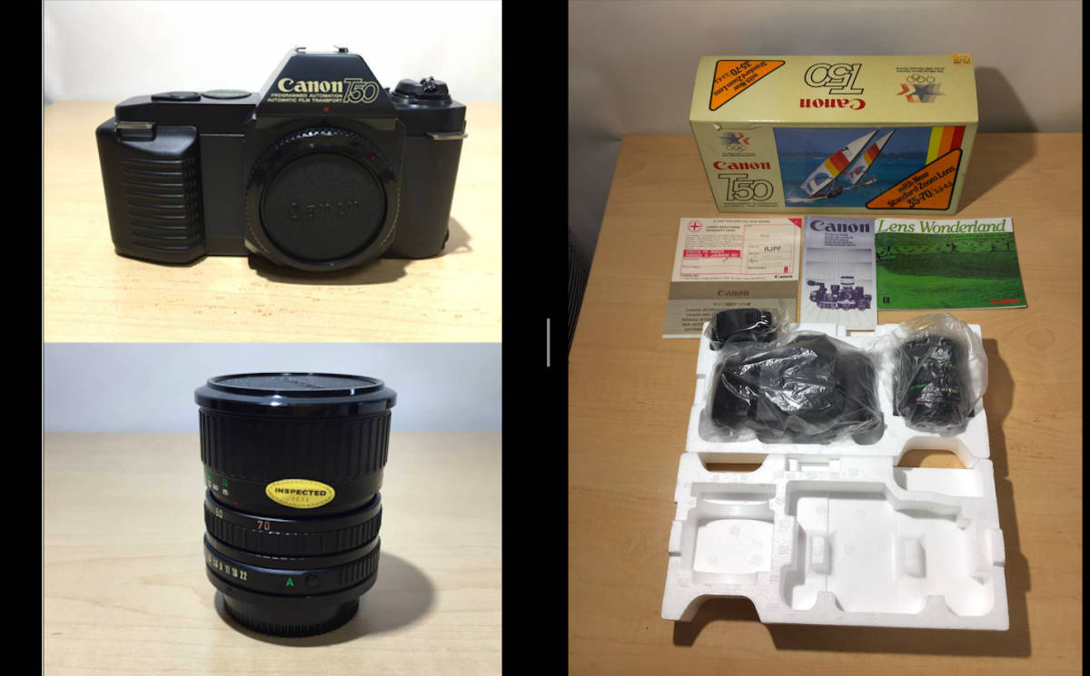○超稀有な新品!! CANON T50 ボディ + レンズ 外箱 ○超稀有な新品!! CANON T50 ボディ + レンズ 外箱