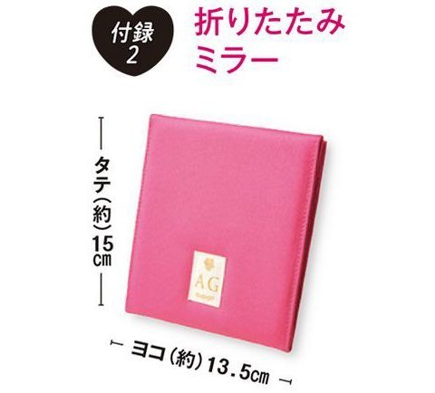 steady 2019年7月号付録 AGバイアクアガール フルーツ柄バニティケース＆ミラー_参考までに。