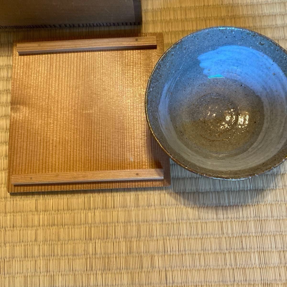茶碗 京焼 四代真葛香斎造 刷毛目 共箱 / 茶道具 利休 裏千家 茶碗 京焼 四代真葛香斎造 刷毛目 共箱 / 茶道具 利休 裏千家