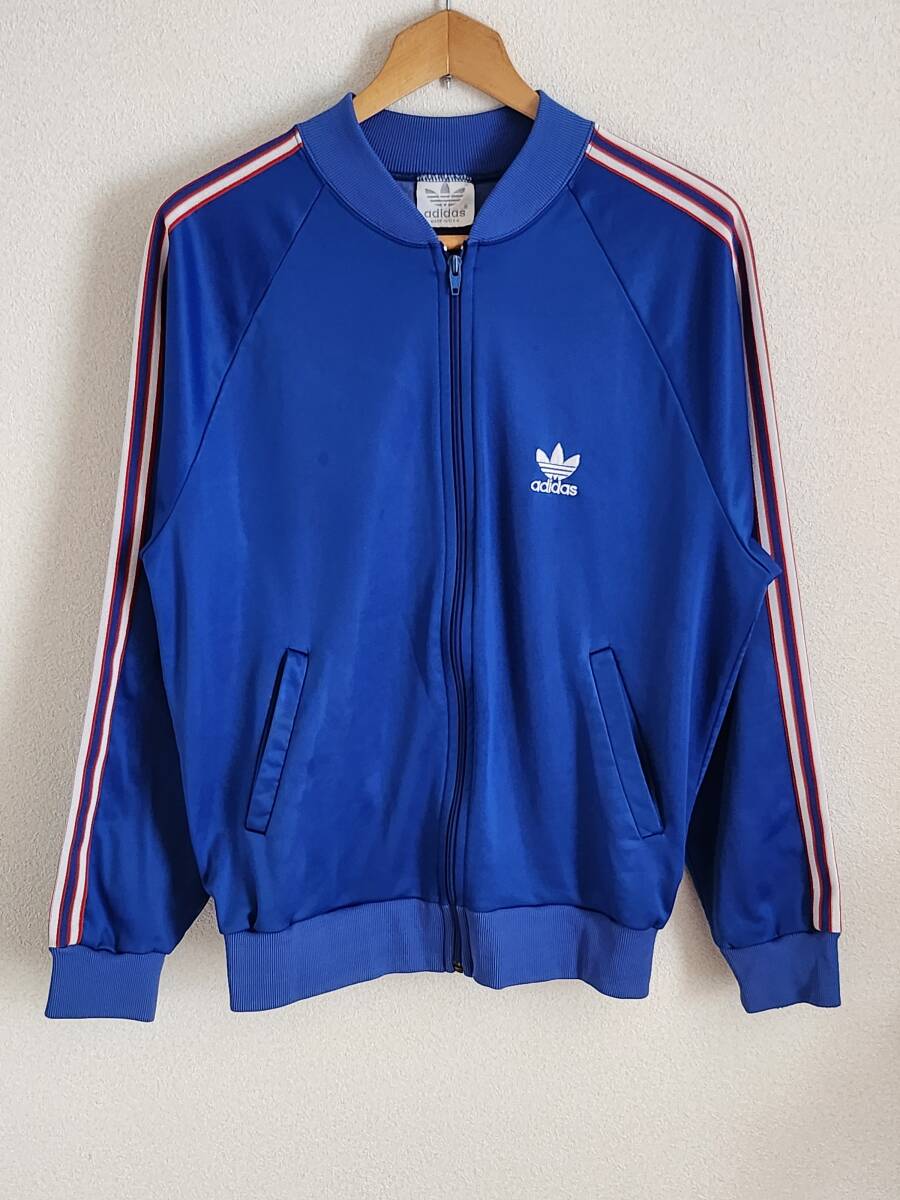 80sアディダスセットアップジャージトラック銀タグUSA製 80sアディダスセットアップジャージトラック銀タグUSA製