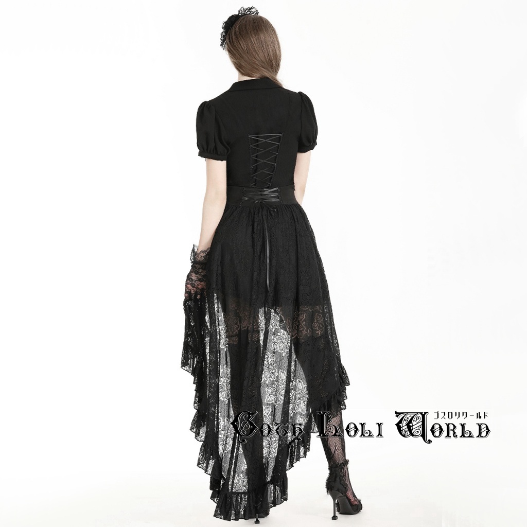 KW343-L ゴシックパンクミックステイストシースルー スカート KW343-L ゴシックパンクミックステイストシースルー スカート