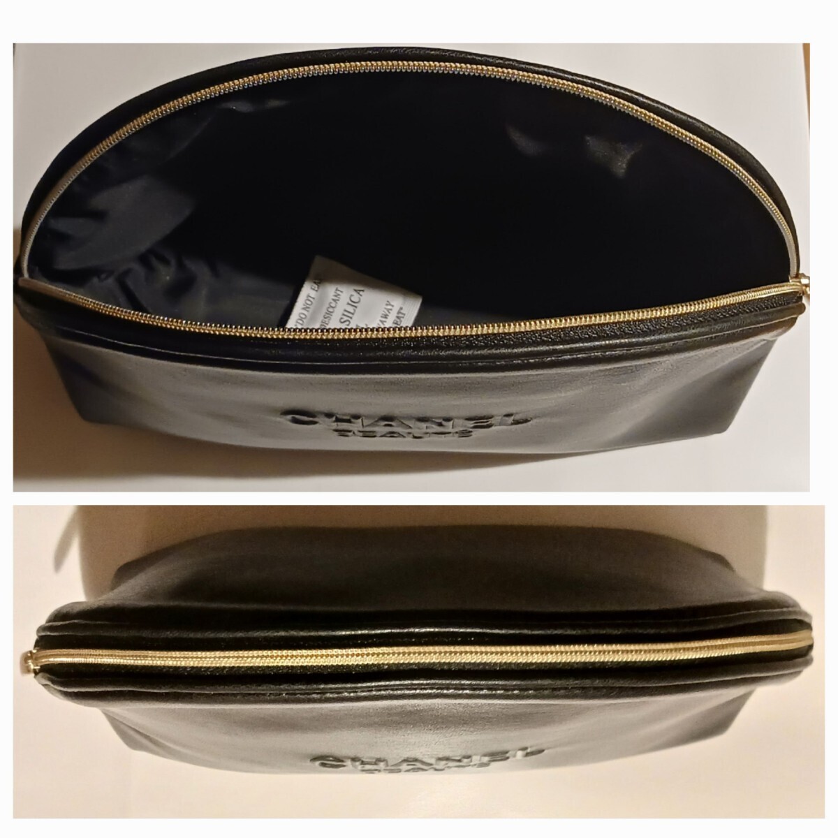 CHANELシャネル ノベルティ レザーポーチ ケース ブラック ボックス 新品 シャネル ノベルティ ポーチ レザーポーチ 化粧ポーチ 小物