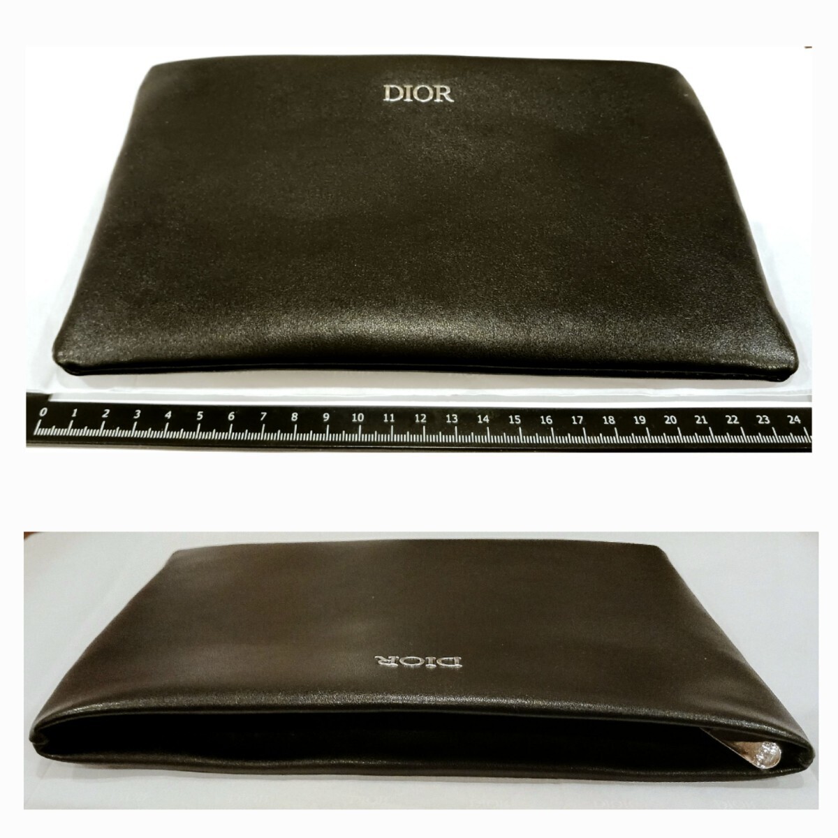 新品 ディオール ノベルティ レザー クラッチ バッグ ポーチ 新品 ディオール ノベルティ レザー クラッチ バッグ ポーチ