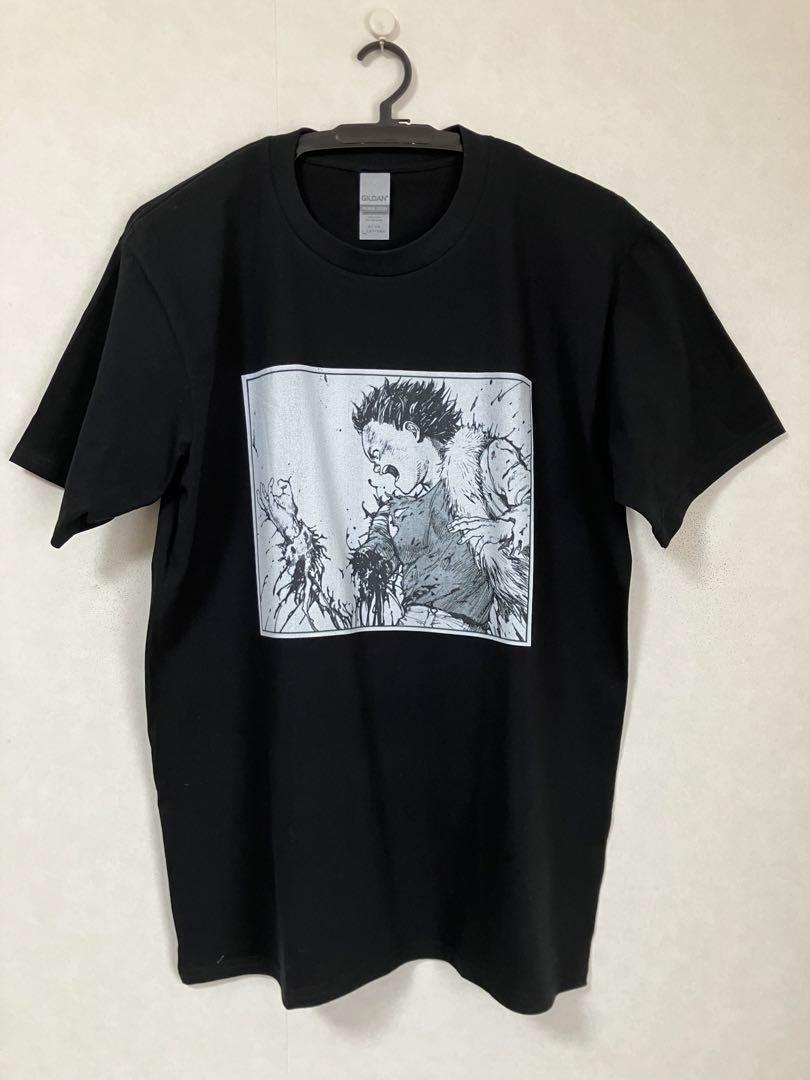 【未使用品】 アキラ AKIRA 鉄雄 テツオ 金田　カネダ akira Tシャツ ユニフォーム　ブラック　美品　XL　アニメ　綿　コットン