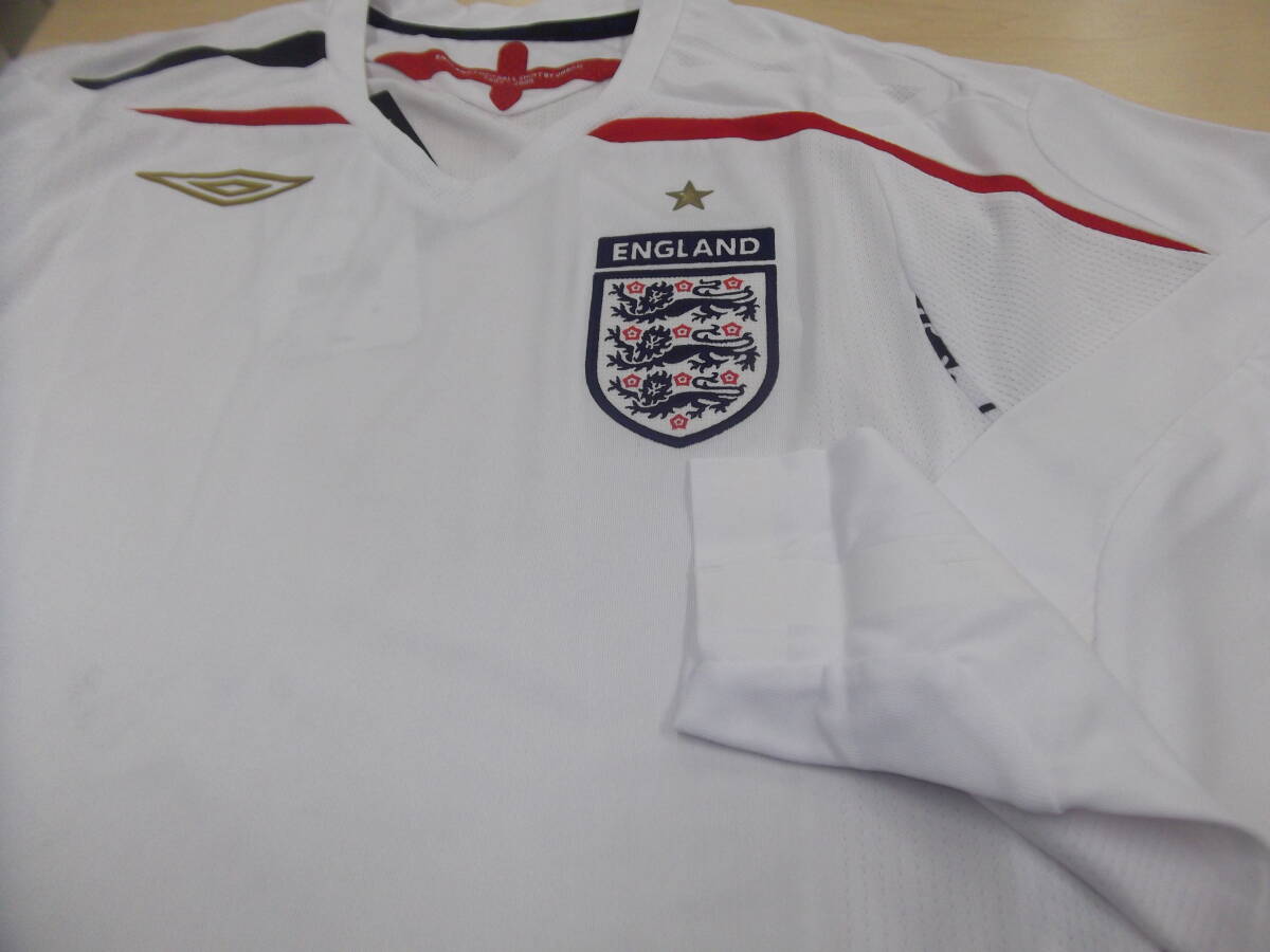 アンブロ　イングランド長袖ユニフォーム（Ｈ）2007年モデル　ＵＳサイズＭ　未使用_画像5