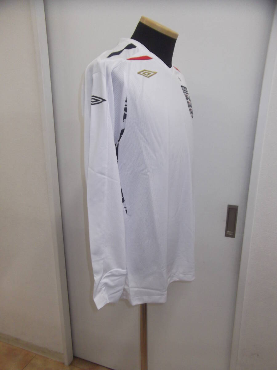 アンブロ　イングランド長袖ユニフォーム（Ｈ）2007年モデル　ＵＳサイズＭ　未使用_画像3