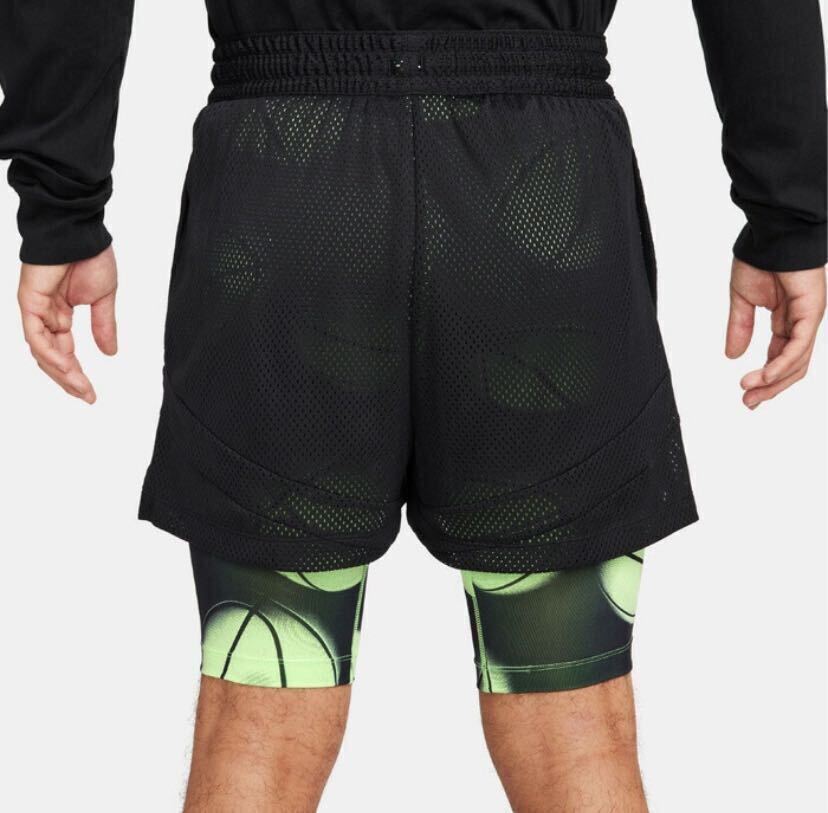 新品 Lサイズ　NIKE ナイキ　Dri-FIT2イン1_10cmバスケットボールショートパンツハーフパンツ　ジャモラント　JA