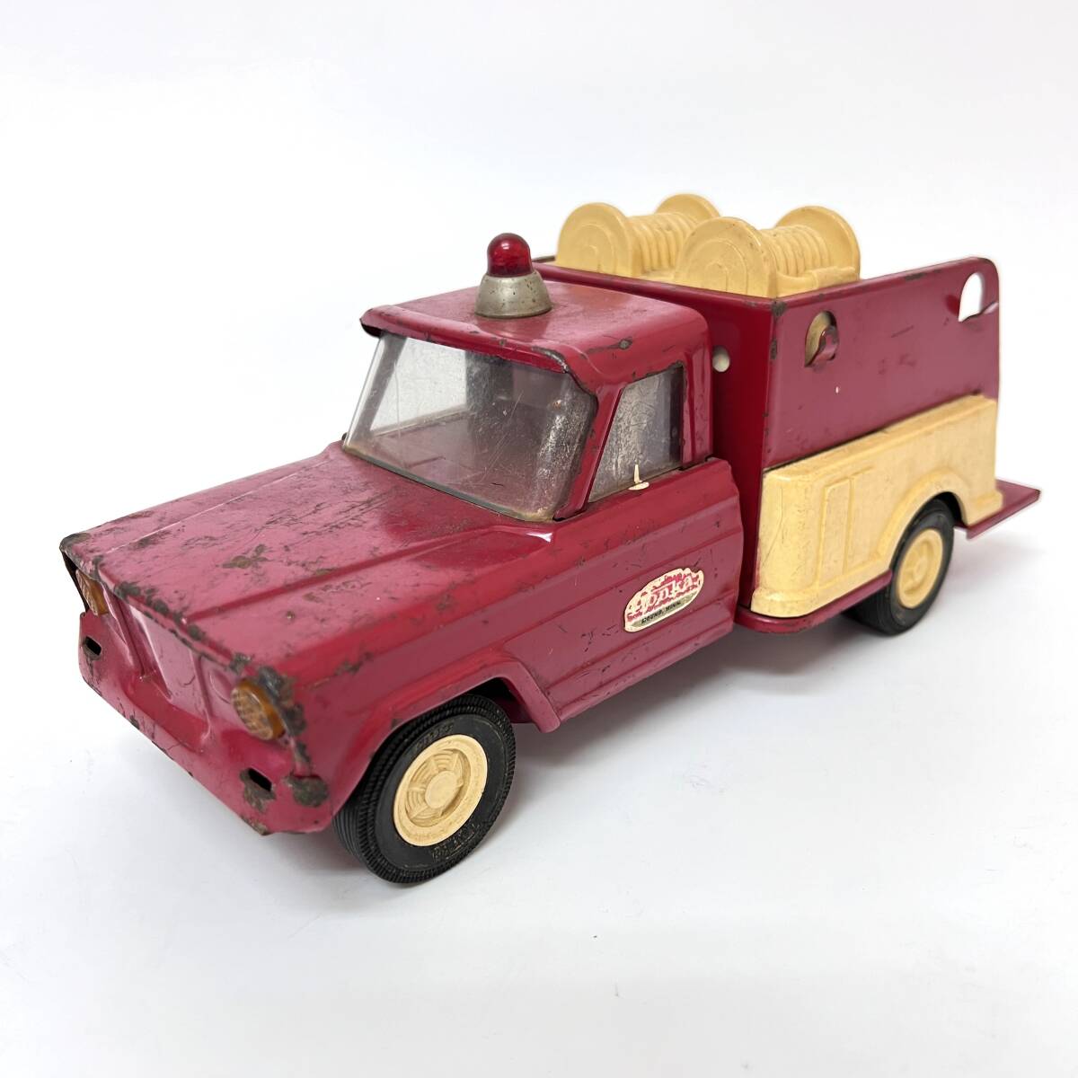 ビンテージ Tonka トンカ ジープ ポンプ車 レッド 57200 ブリキ ダイキャスト ミニカー トラック SHSH0316-2