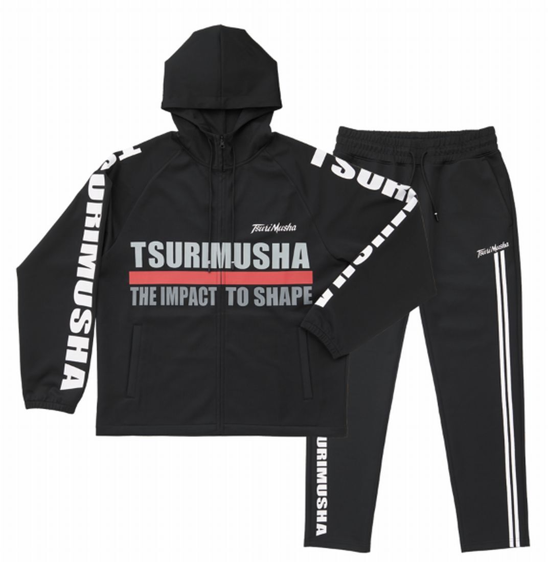 釣武者 TsuriMusha スプオージャージセット上下　3Lサイズ　 釣り 磯釣 ウェア 上下 ジャージ 伸縮 アフタースーツ