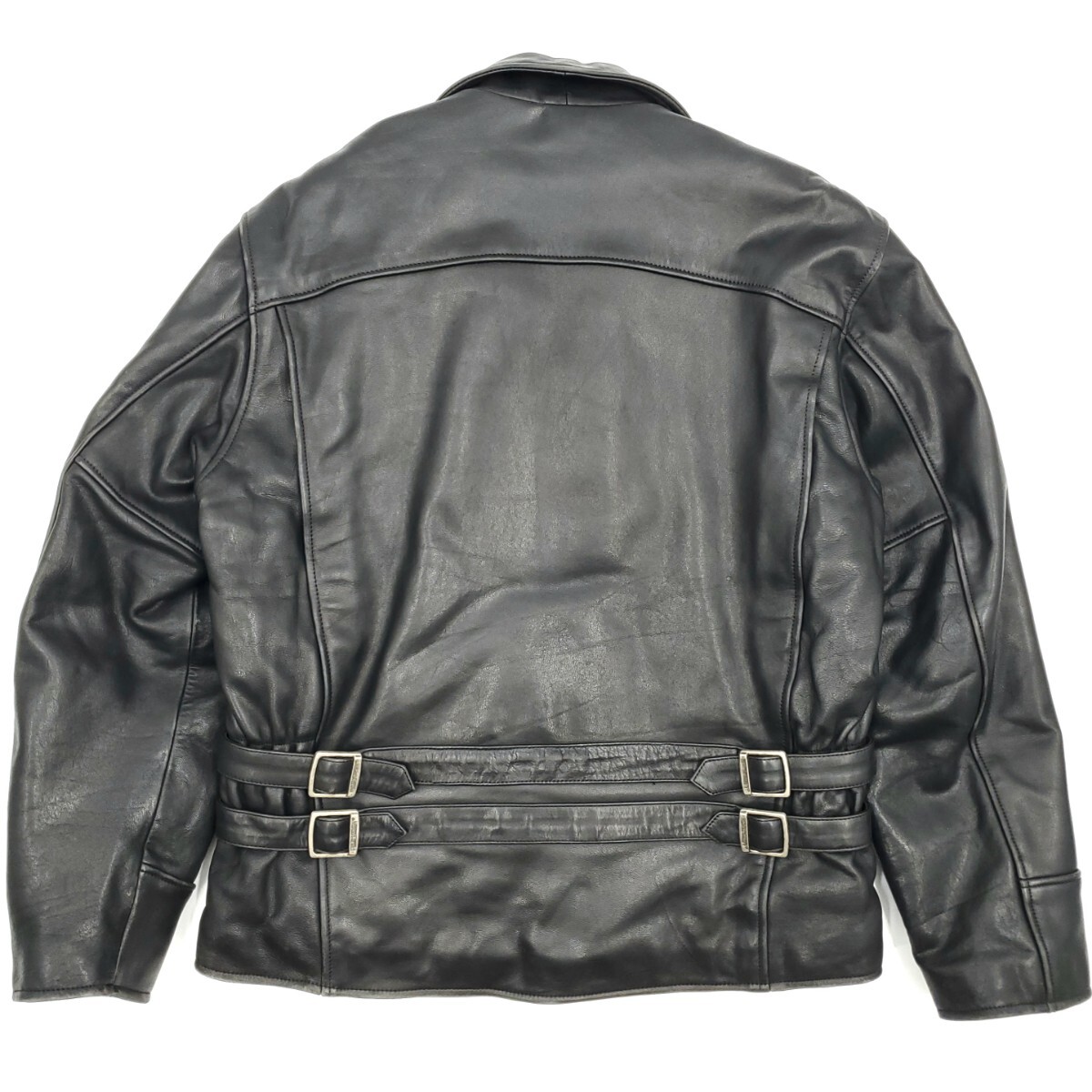 肉厚牛革 HARLEY-DAVIDSON レザーライダースジャケット黒メンズL 肉厚牛革 HARLEY-DAVIDSON レザーライダースジャケット黒メンズL