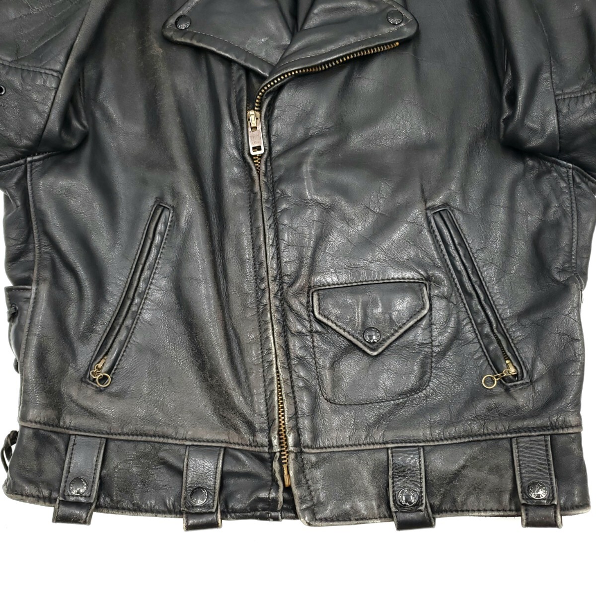 ✨状態良好✨Schott レザーライダースジャケット 黒 42 本革 ✨状態良好✨Schott レザーライダースジャケット 黒 42 本革