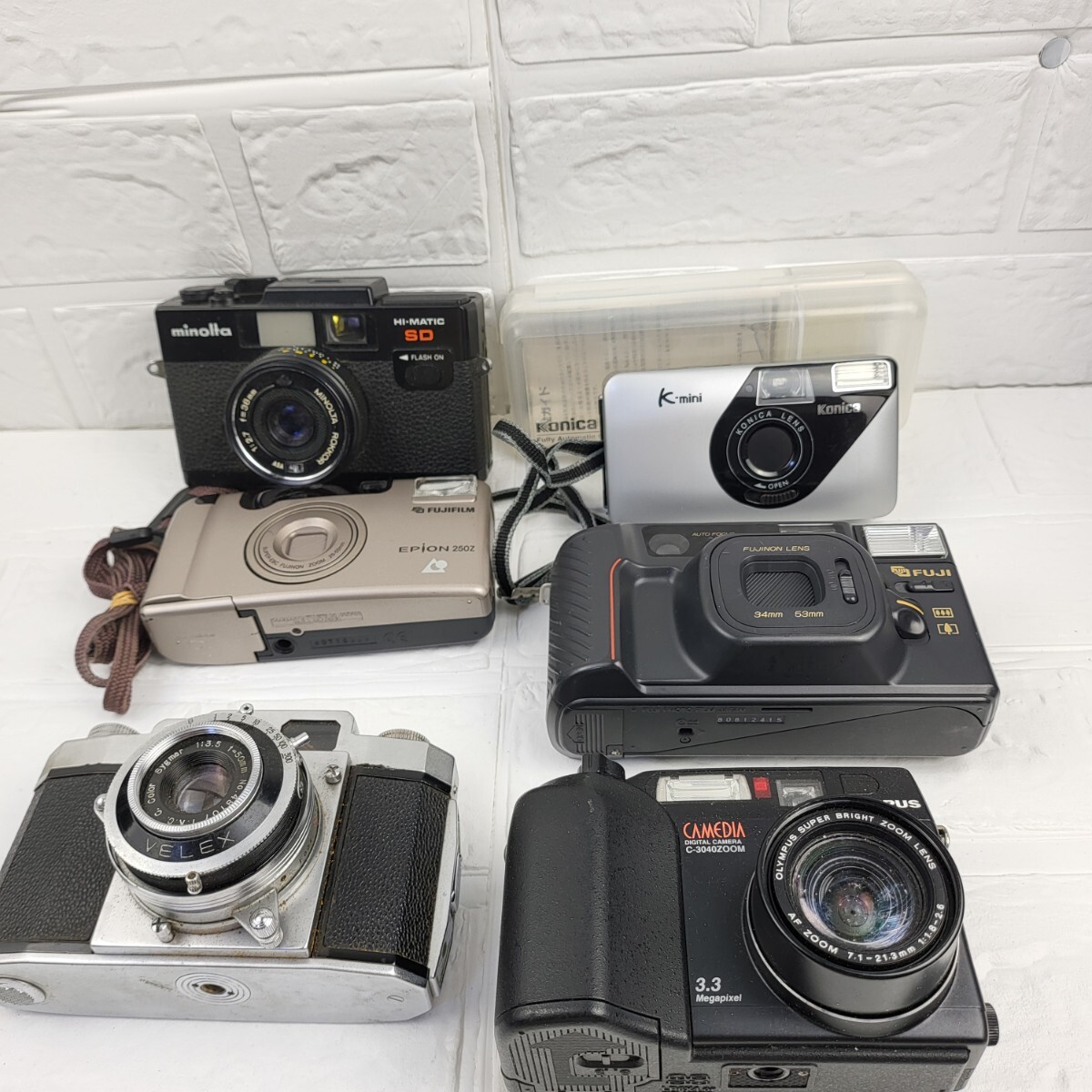  camera set OLYMPUS/MINOLTA/KONICA/FUJIFILM/WINDSOR 6 point 