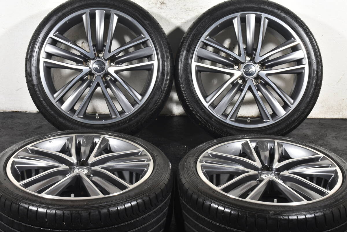☆日産 V37 スカイライン タイプSP 純正 19インチ☆PCD114.3 8.5J +50☆ダンロップ SP SPORTMAXX 050 DSST☆ランフラット☆245/40R19☆