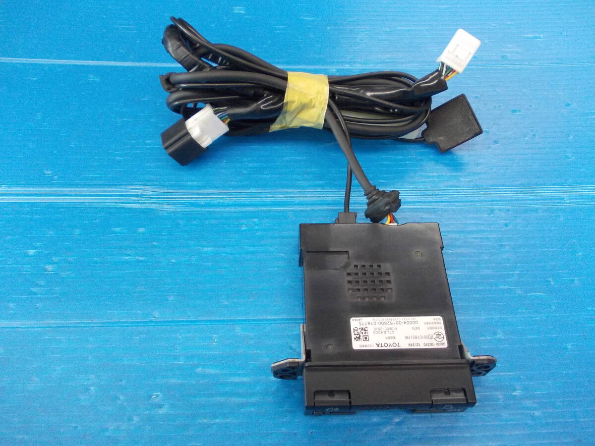 作動確認済■TOYOTA純正(08686-00310)　ビルドインETCナビ連動配線付き 12V/24V　ヴォクシーに使用 ETCセットアップ可能
