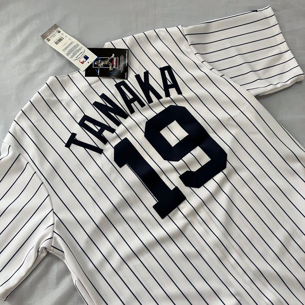 【未使用】MLB ニューヨークヤンキース #19 田中将大 レプリカユニフォーム マジェスティック メンズLサイズ　ベースボールウェア　ホーム