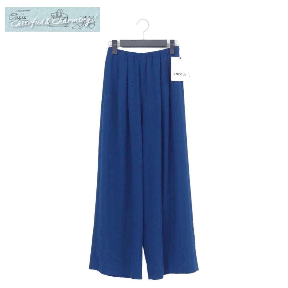 ENFOLD(エンフォルド)】 RELAX ELASTIC WIDE-TROUSERS｜PARIGOT