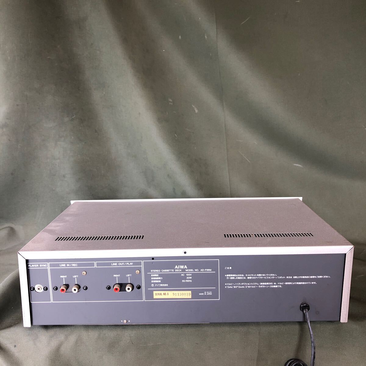 AIWA アイワ AD-F66M ステレオカセットデッキ オーディオ機器