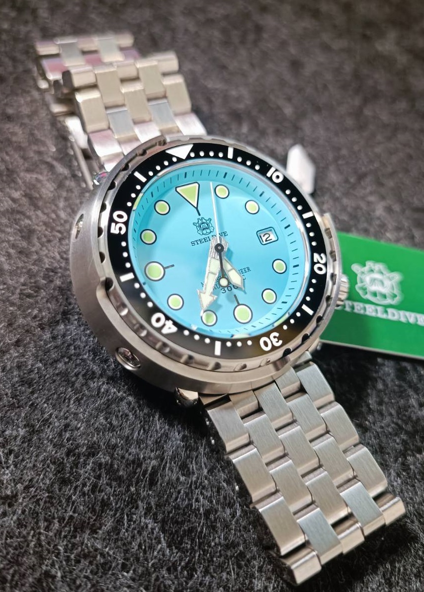 オマージュ ツナ缶 ダイバー Steeldive STEELDIVE ツナ缶 オマージュ ダイバーウォッチ SEIKO NH35