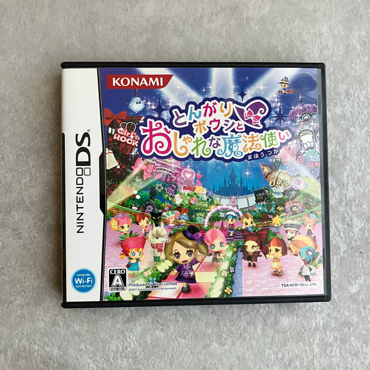 DS とんがりボウシとおしゃれな魔法使い シール付き コナミ