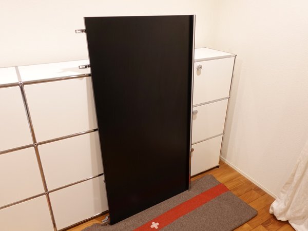 レア●USMハラー●haller●ワードローブユニット用ドア●ブラック●1列4段サイズ●幅75cm●ドアストッパー●固定部材一式付属
