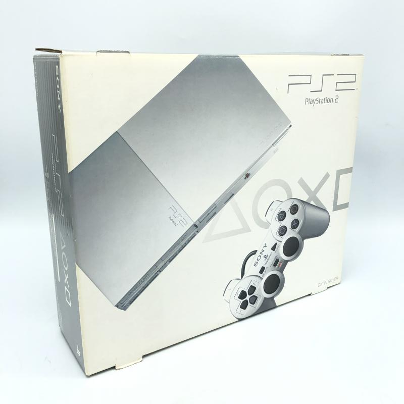【中古】本体）【動作確認済】SONY/プレイステーション2本体 サテンシルバー SCPH-90000SS[240006528317]