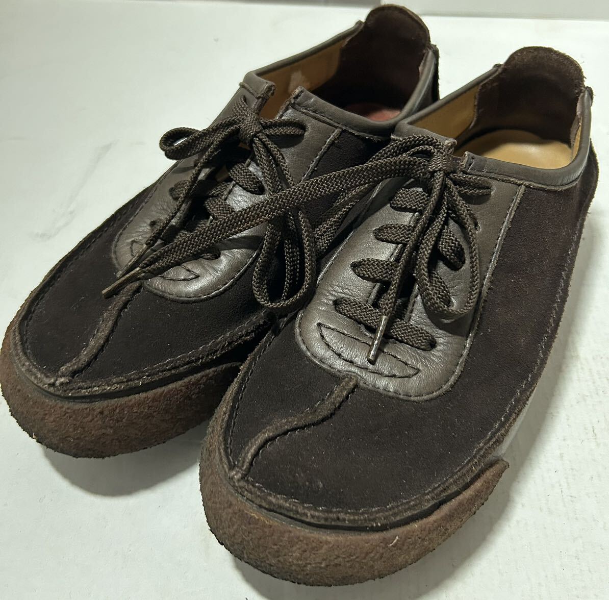 Clarks スニーカー US7 24.0cm ブラウン系