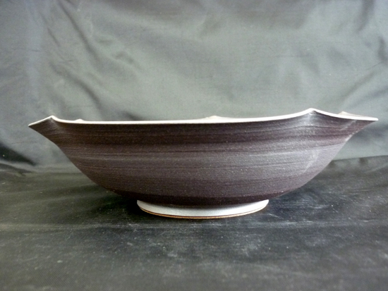 たち吉 浅茅 盛鉢 青嵐 直径14.2cm 高さ6.8cm 大鉢 和食器 _画像4